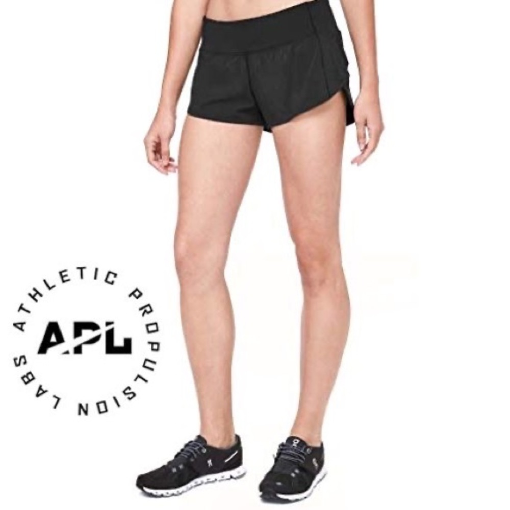 APL Black Running Shorts Small Speed Up 2.5”